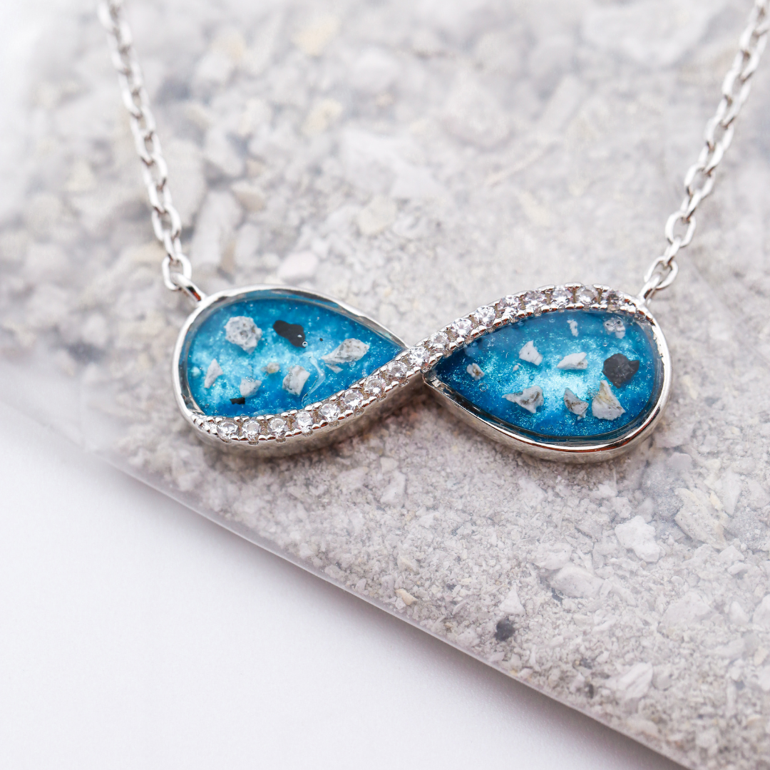 "Always" cremation or hair necklace (925 silver)