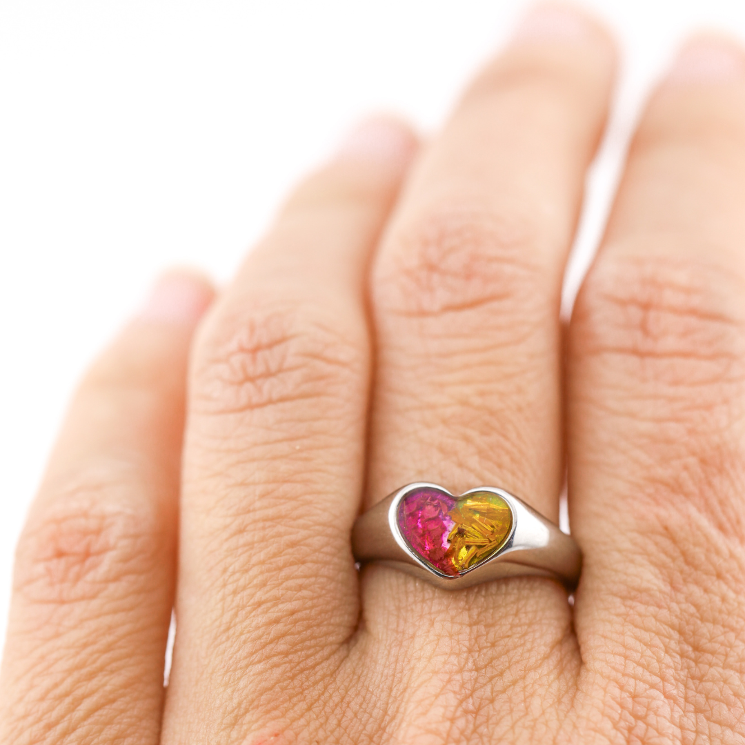 Anillo "Latido" acero inoxidable