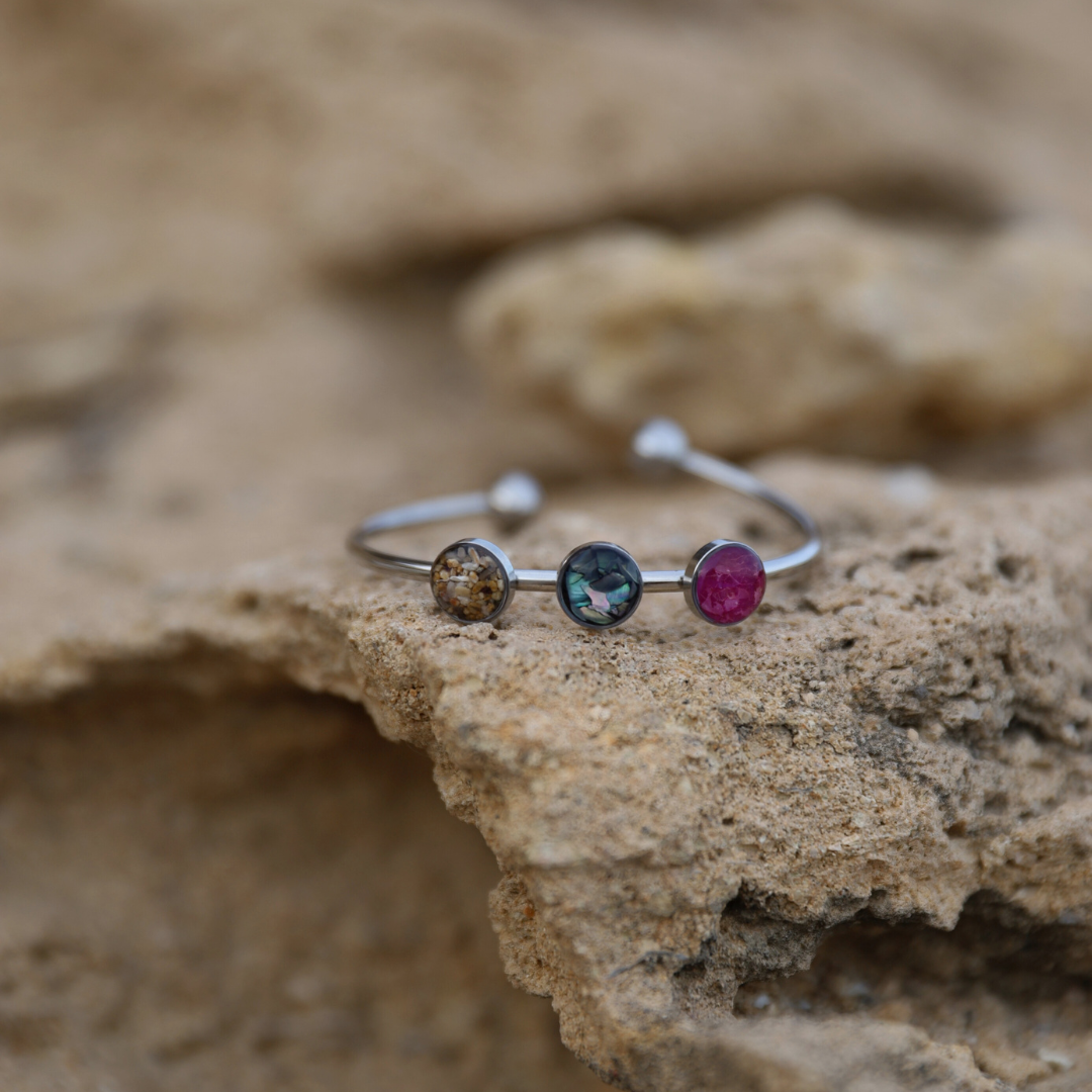 Pulsera "Tres recuerdos" acero inoxidable