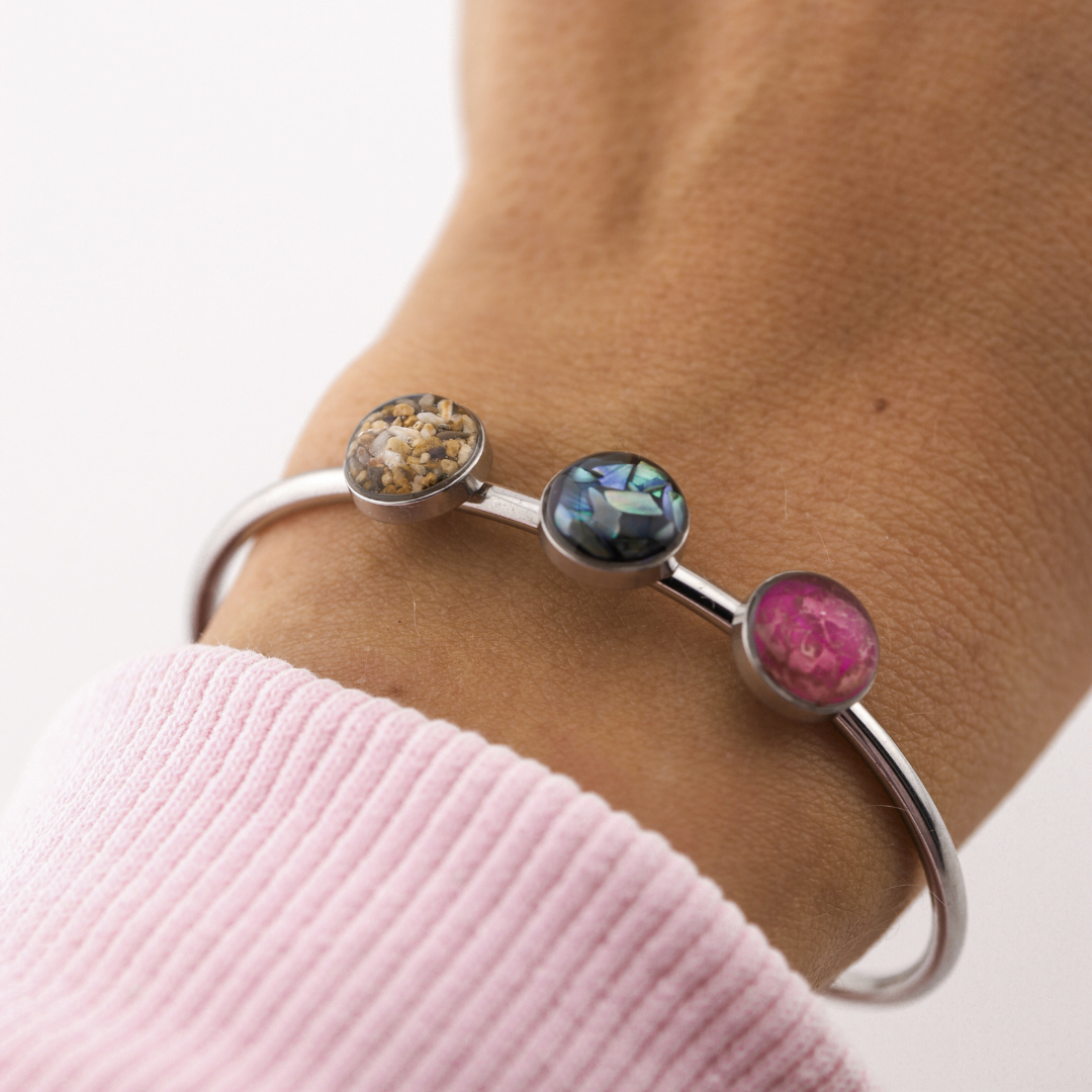 Pulsera "Tres recuerdos" acero inoxidable