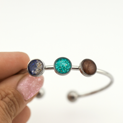Pulsera "Tres recuerdos" acero inoxidable