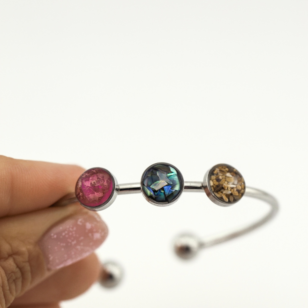 Pulsera "Tres recuerdos" acero inoxidable