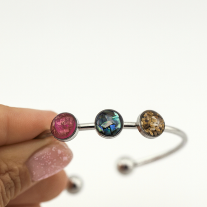 Pulsera "Tres recuerdos" acero inoxidable