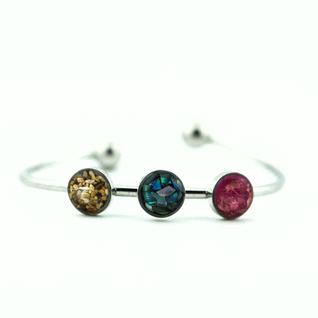 Pulsera "Tres recuerdos" acero inoxidable