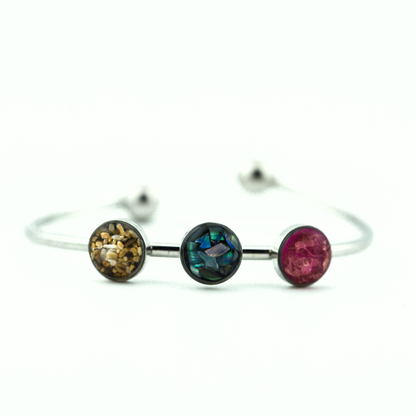 Pulsera "Tres recuerdos" acero inoxidable