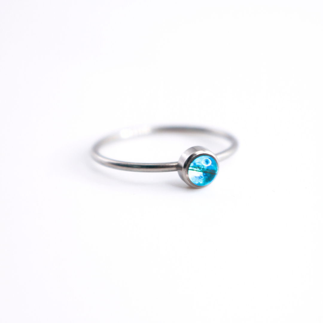 Anillo "Raíz" acero inoxidable