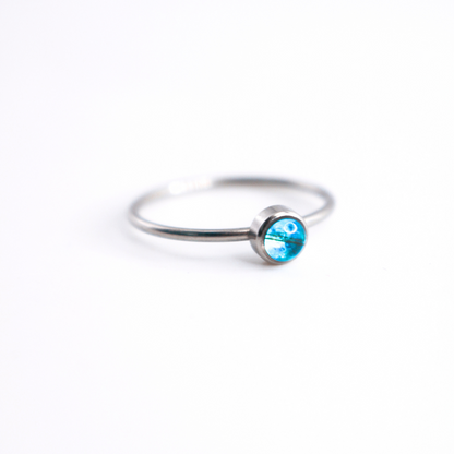 Anillo "Raíz" acero inoxidable