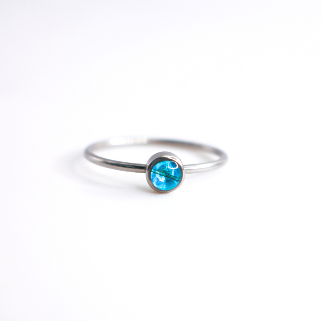 Anillo "Raíz" acero inoxidable
