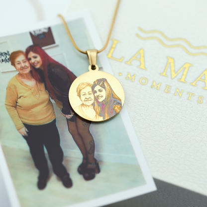 Colgante redondo "Momento eterno"