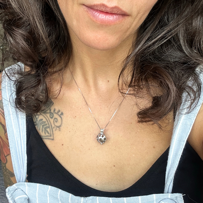 Colgante con perla "Huella" Plata 925