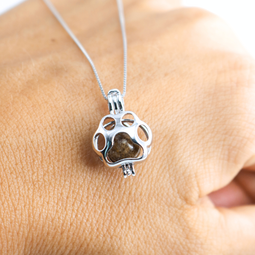 Colgante con perla "Huella" Plata 925
