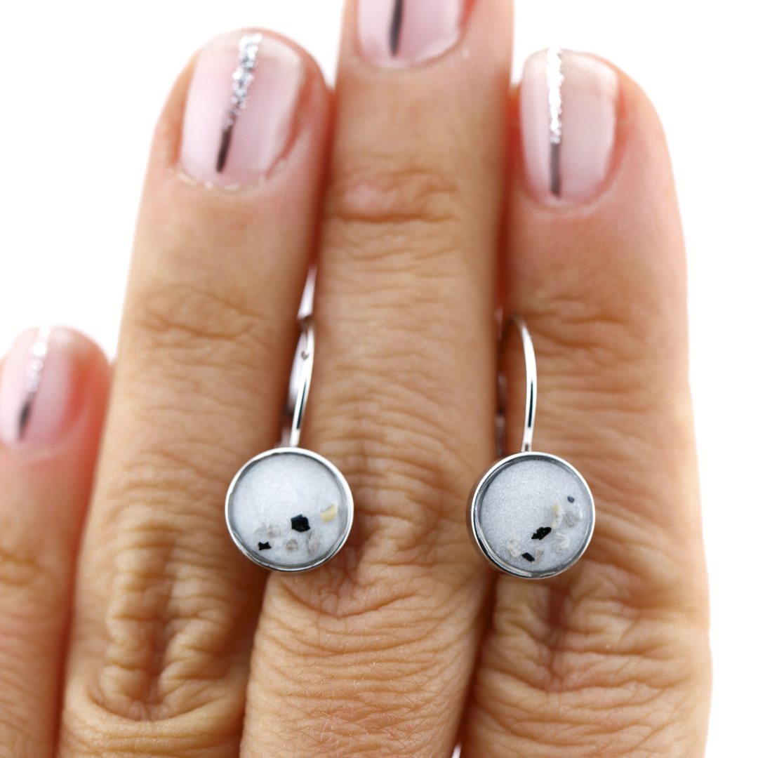 Pendientes "Aura" largos acero inoxidable