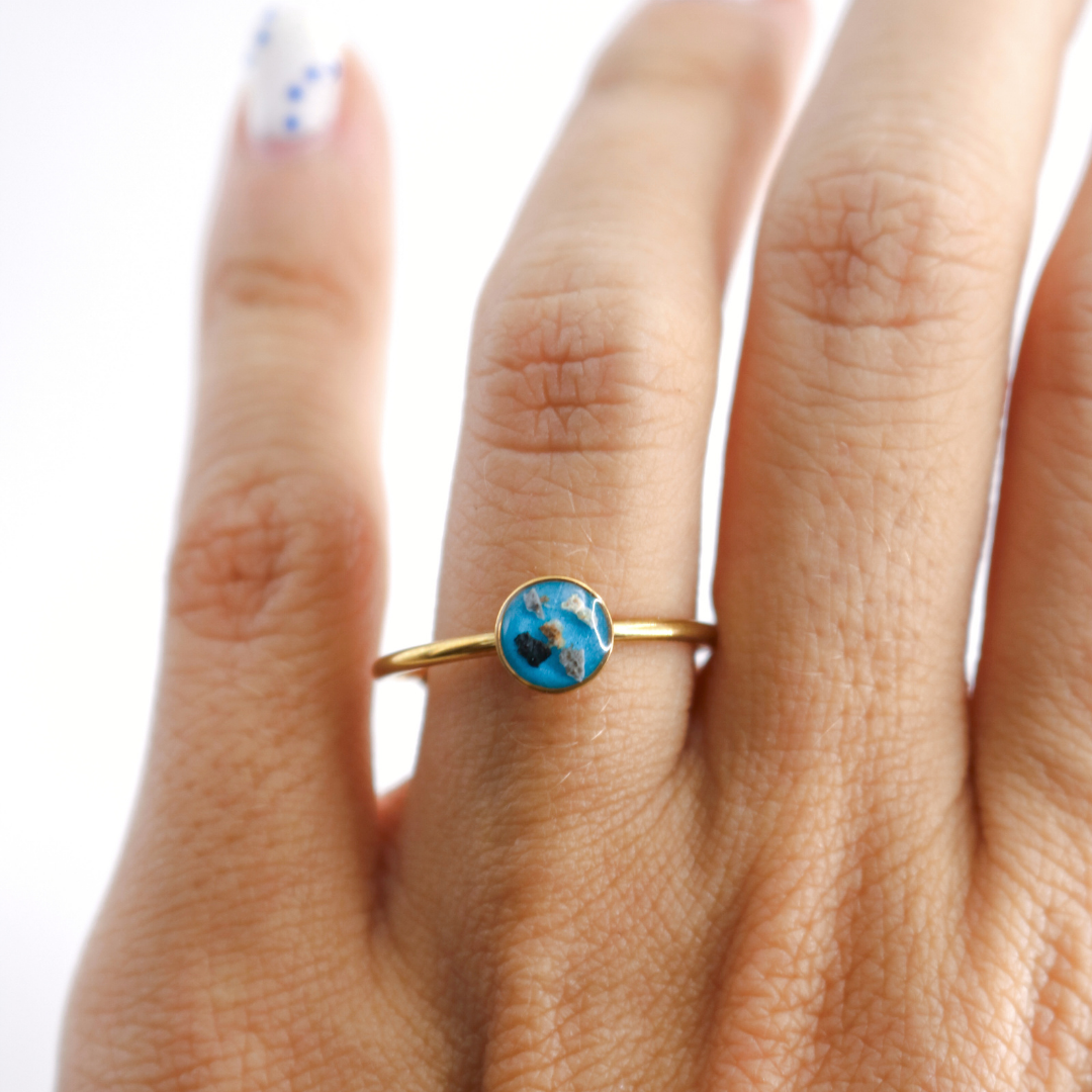 Anillo "Aura" acero inoxidable ajustable