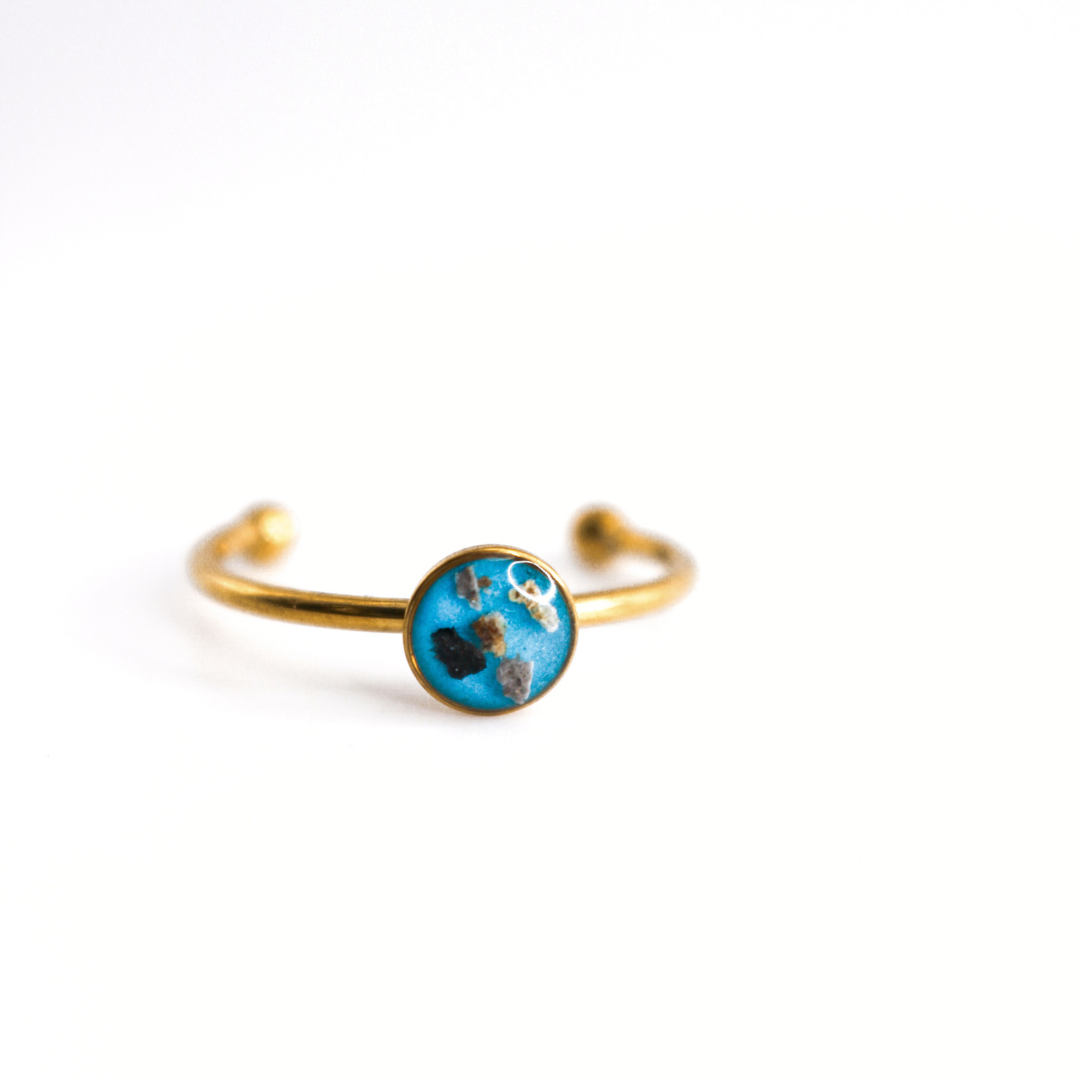 Anillo "Aura" acero inoxidable ajustable