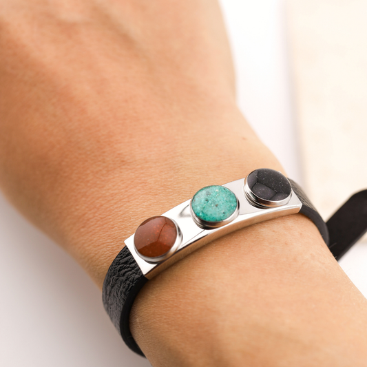 Pulsera "Tres recuerdos" acero inoxidable