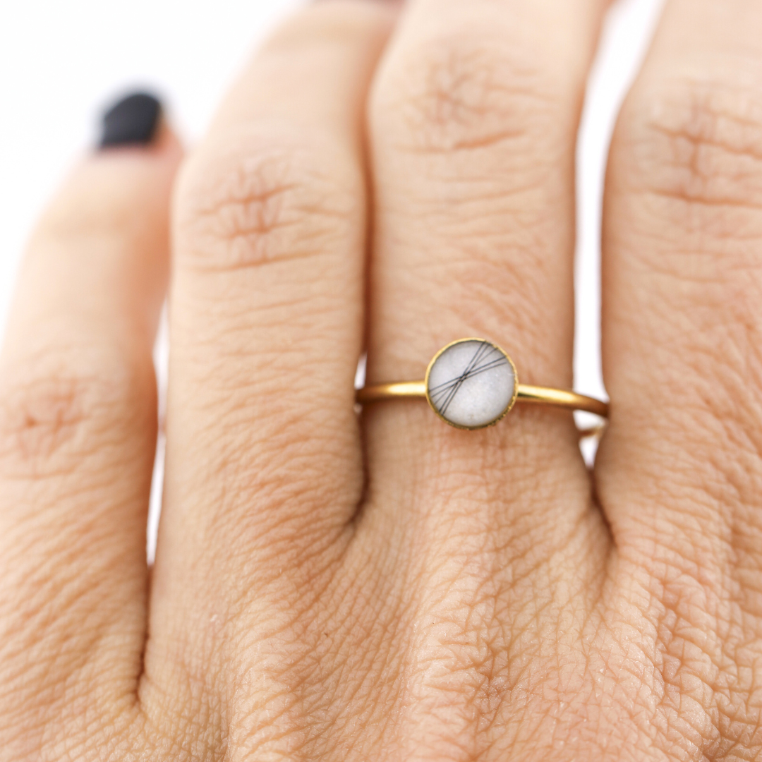 Anillo "Aura" acero inoxidable ajustable
