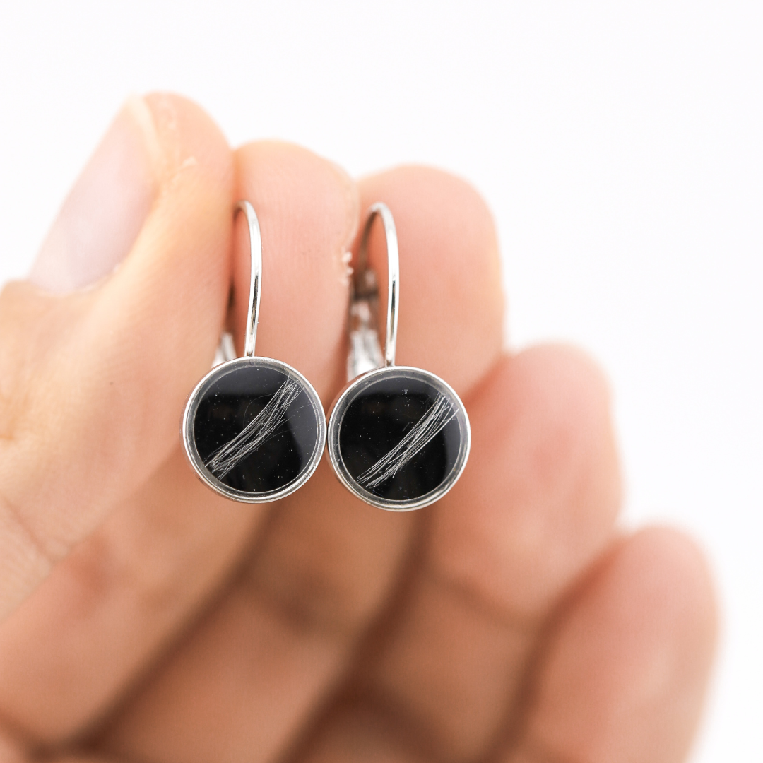 Pendientes "Aura" largos acero inoxidable