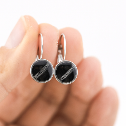 Pendientes "Aura" largos acero inoxidable