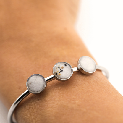 Pulsera "Tres recuerdos" acero inoxidable