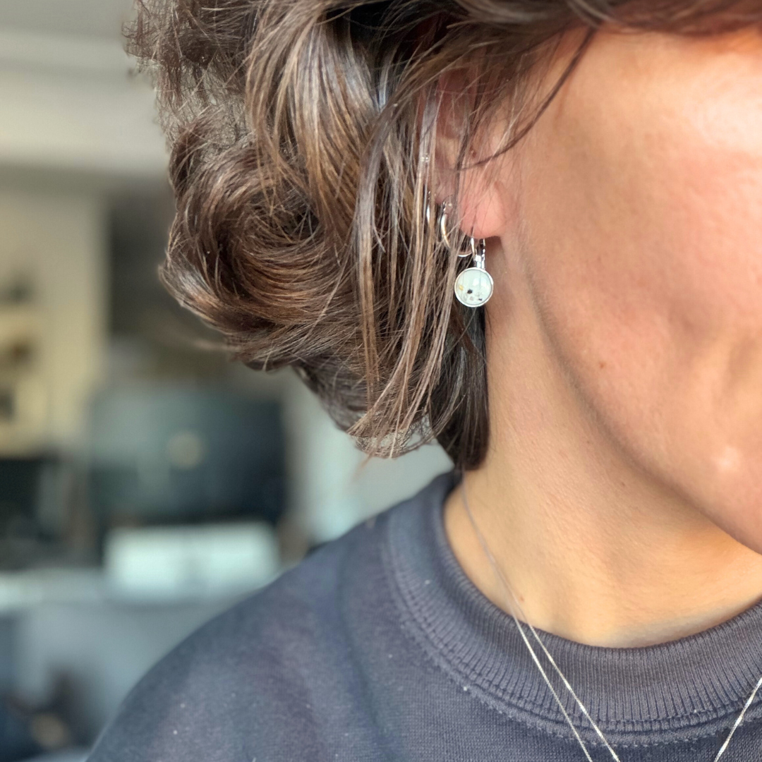 Pendientes "Aura" largos acero inoxidable
