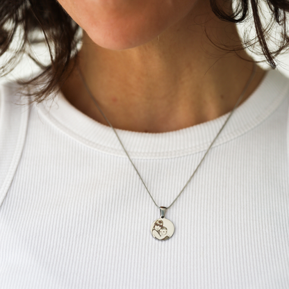 Colgante redondo "Momento eterno"