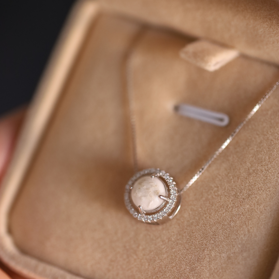 "Bond" pendant with ashes or hair (925 silver)