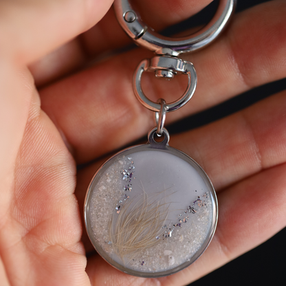 "Eternity" Amulet with Ashes or Hair (stainless steel)