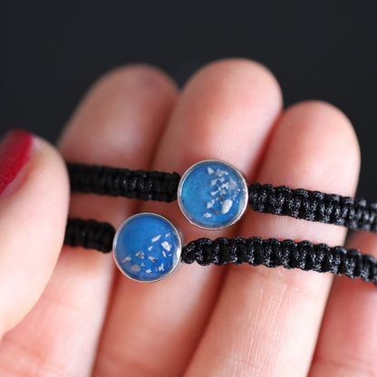 "Hug" bracelet with ashes or hair (stainless steel)