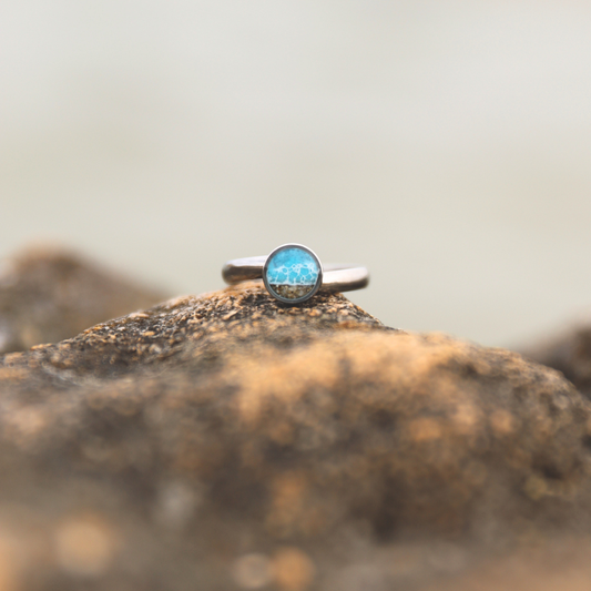 Anillo MI(MAR) con arena o cenizas (acero inoxidable)