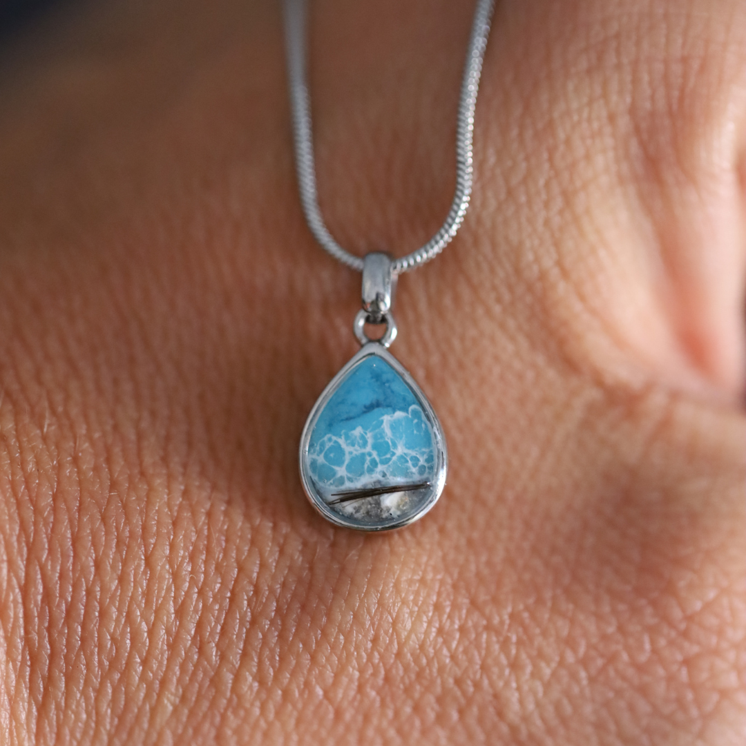 "Origin" Pendant with ashes or hair (stainless steel)