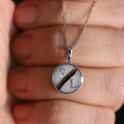 "Legacy" pendant with ashes or hair (925 silver)