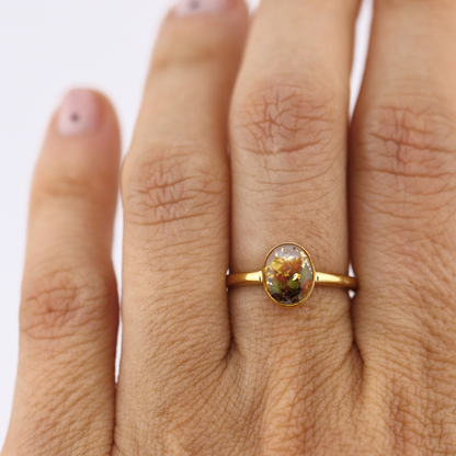 Anillo "Huella" acero inoxidable