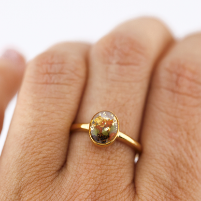 Anillo "Huella" acero inoxidable