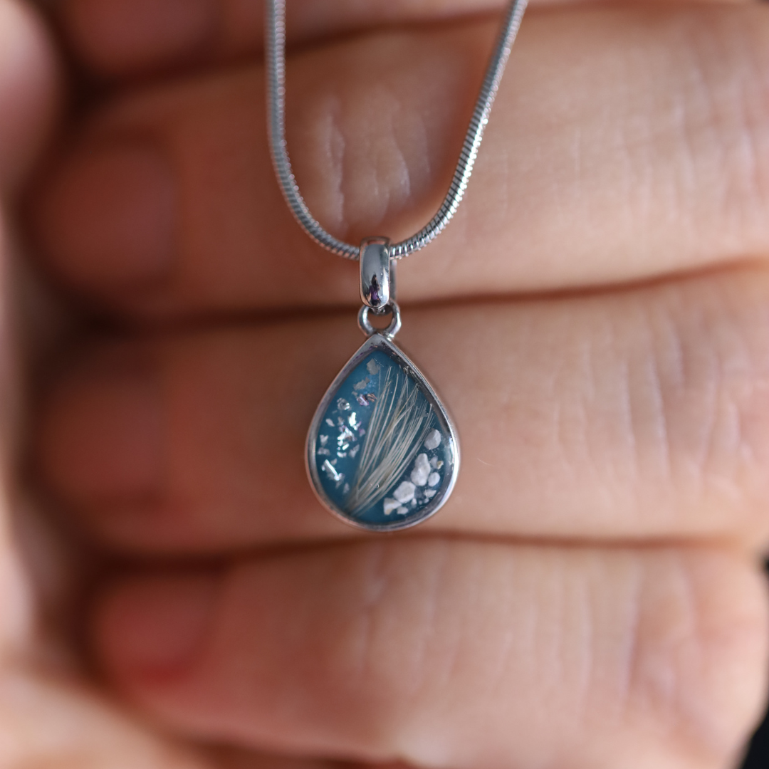 "Origin" Pendant with ashes or hair (stainless steel)