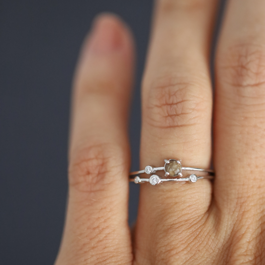 Ring „Himmel“ mit Asche oder Haar (925er Silber)