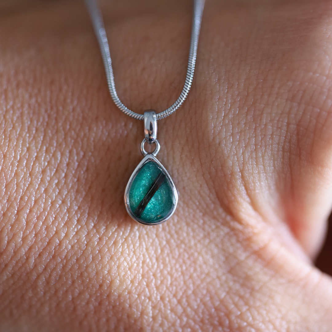"Origin" Pendant with ashes or hair (stainless steel)