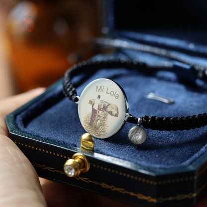 "Eternal Moment" bracelet custom laser engraved with your photo