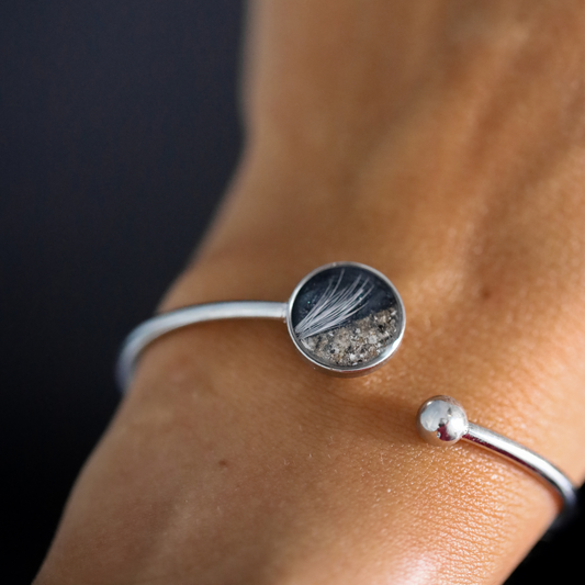 Armband „Legado“ mit Asche oder Haar (Edelstahl)