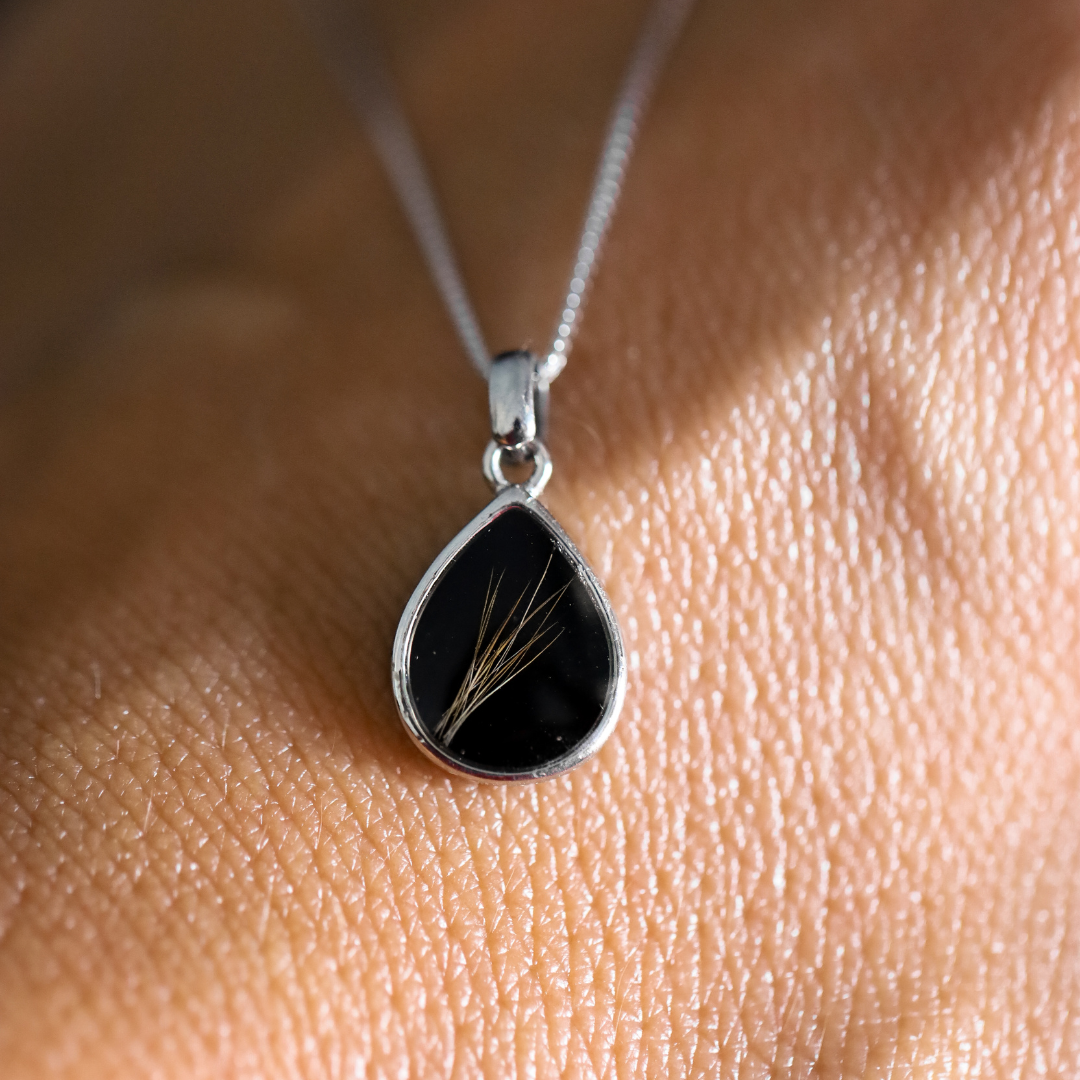 "Origin" Pendant with ashes or hair (stainless steel)
