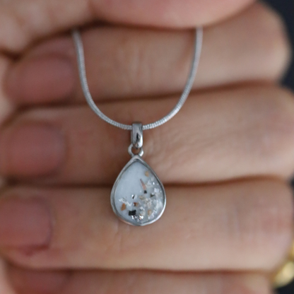"Origin" Pendant with ashes or hair (stainless steel)