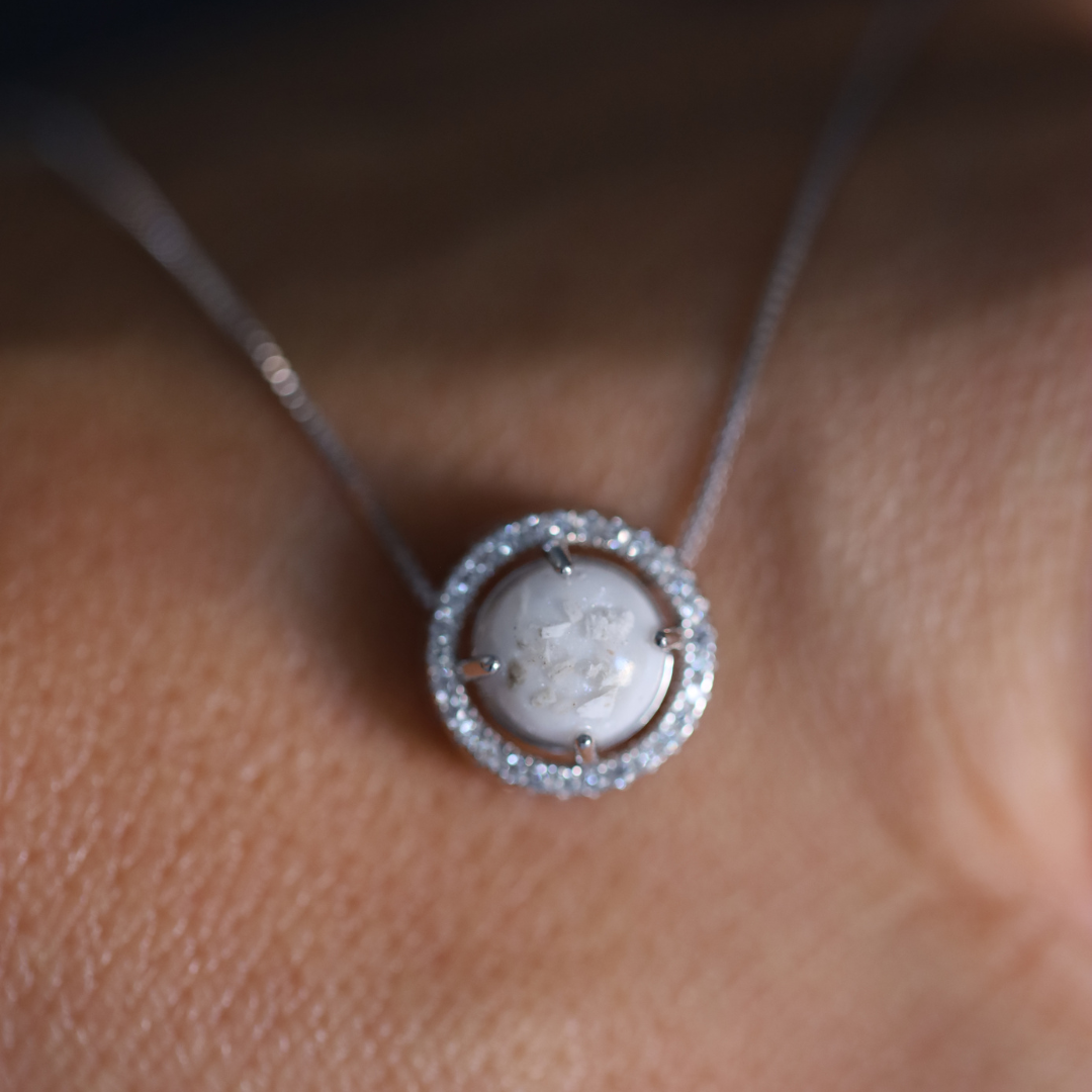 "Bond" pendant with ashes or hair (925 silver)