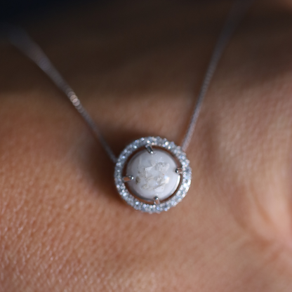 "Bond" pendant with ashes or hair (925 silver)