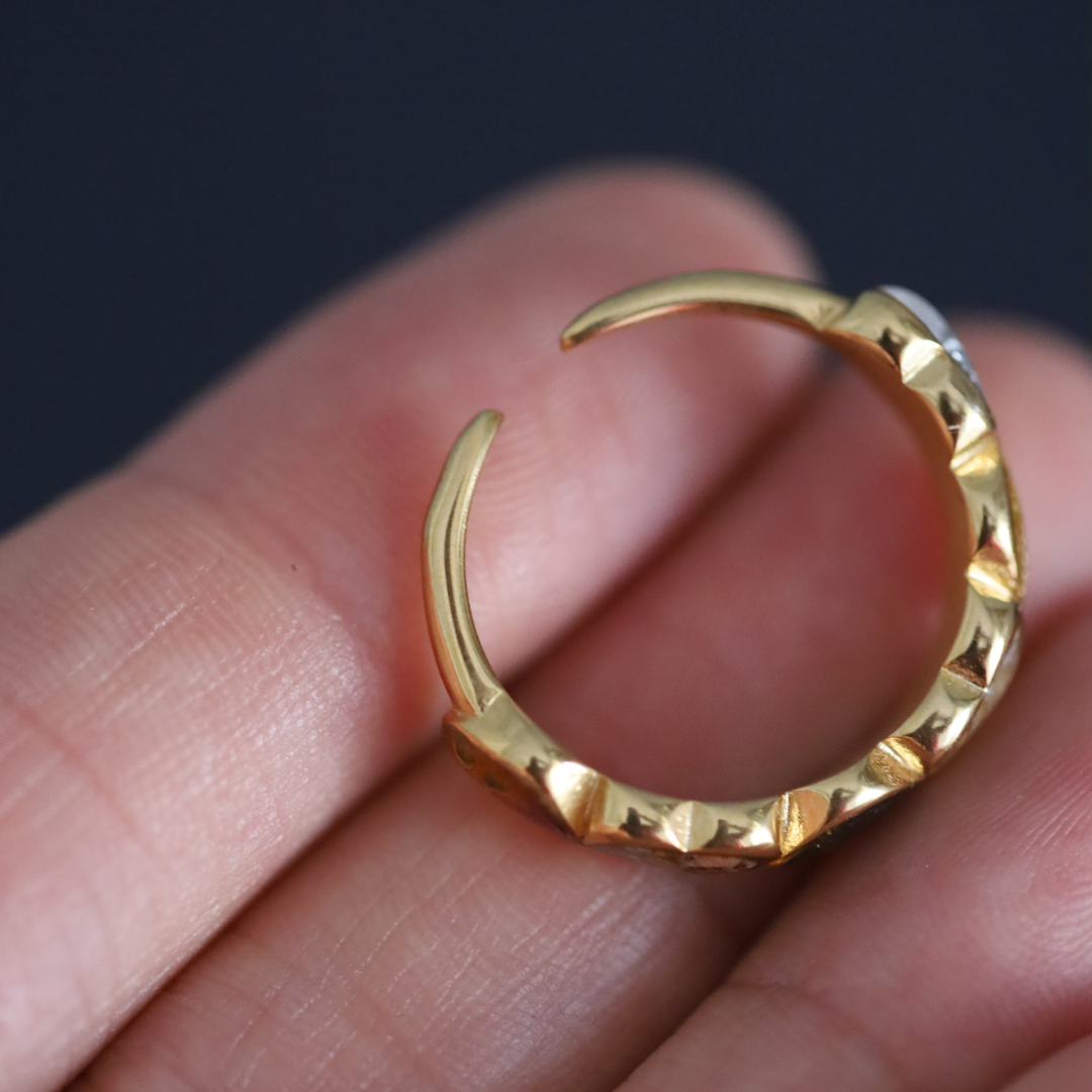 Anillo "Seis recuerdos" acero inoxidable