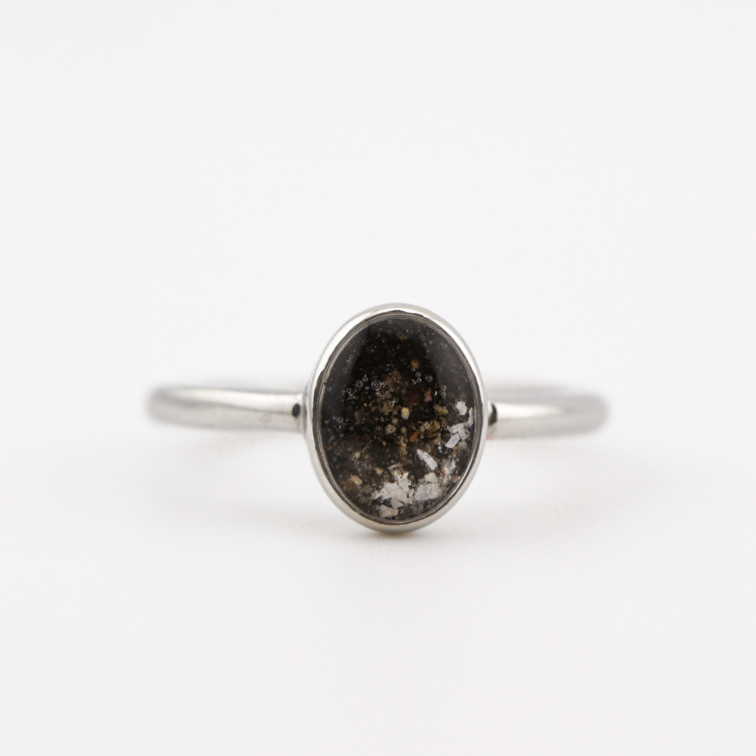 Anillo "Huella" acero inoxidable