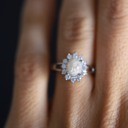 Ring „Herzschlag“ mit Asche oder Haar (Edelstahl)