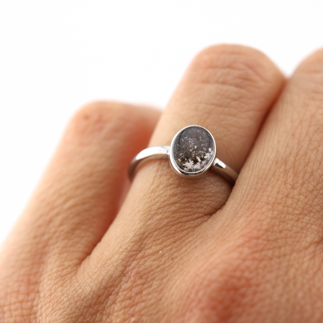 Anillo "Huella" acero inoxidable
