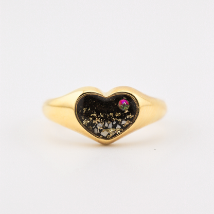 Anillo "Latido" acero inoxidable