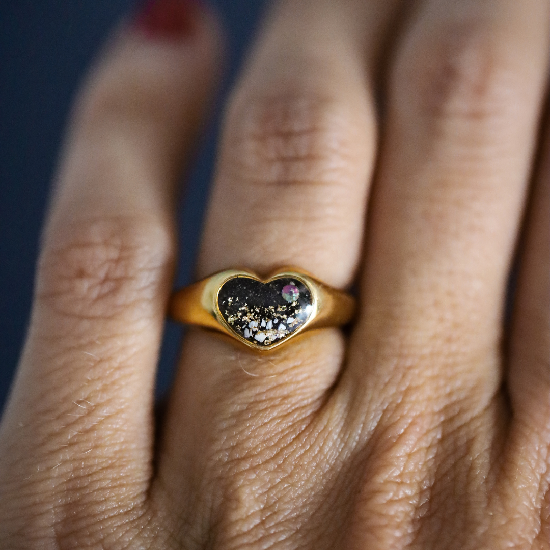 Anillo "Latido" acero inoxidable