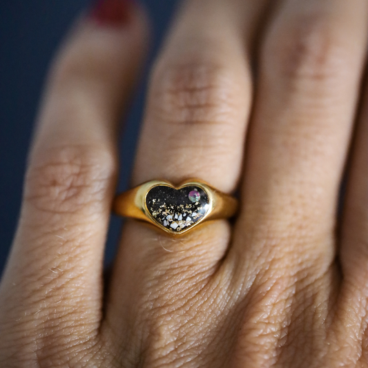 Anillo "Latido" acero inoxidable