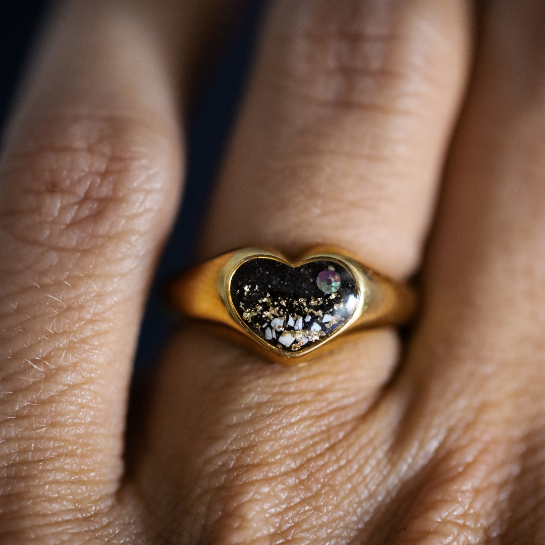 Anillo "Latido" acero inoxidable
